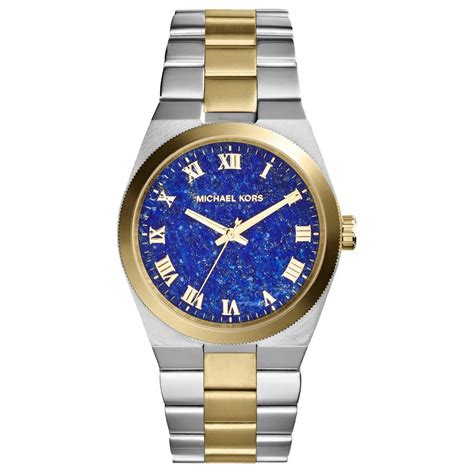 michael kors channing two-tone bracelet watch golden corral|Gold.